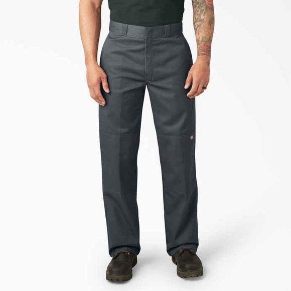 🩶👖🩶 Dickies Men's Loose Fit Double Knee Twill Work Pants - Charcoal - Size 32x32 - Picture 6 of 9